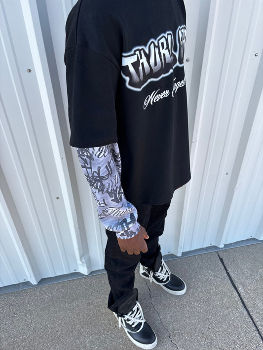 "Concrete" Double Layer Tee